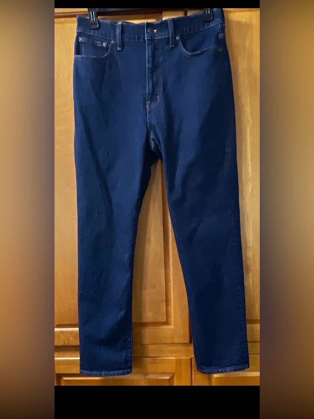 Madewell '90s Straight Jeans Dark Blue High Rise Size 30